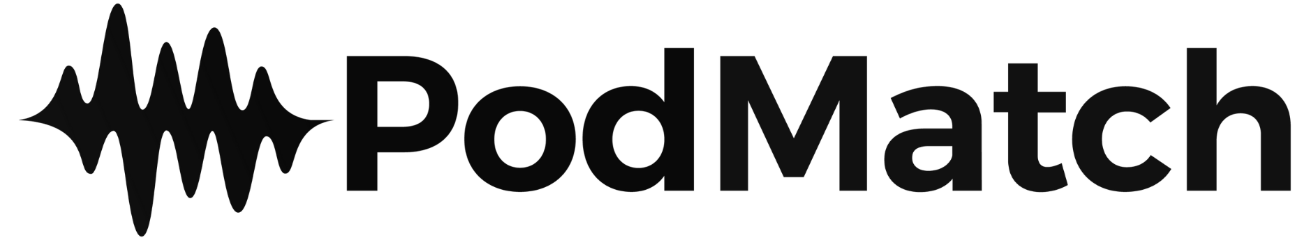PodMatch Logo Black