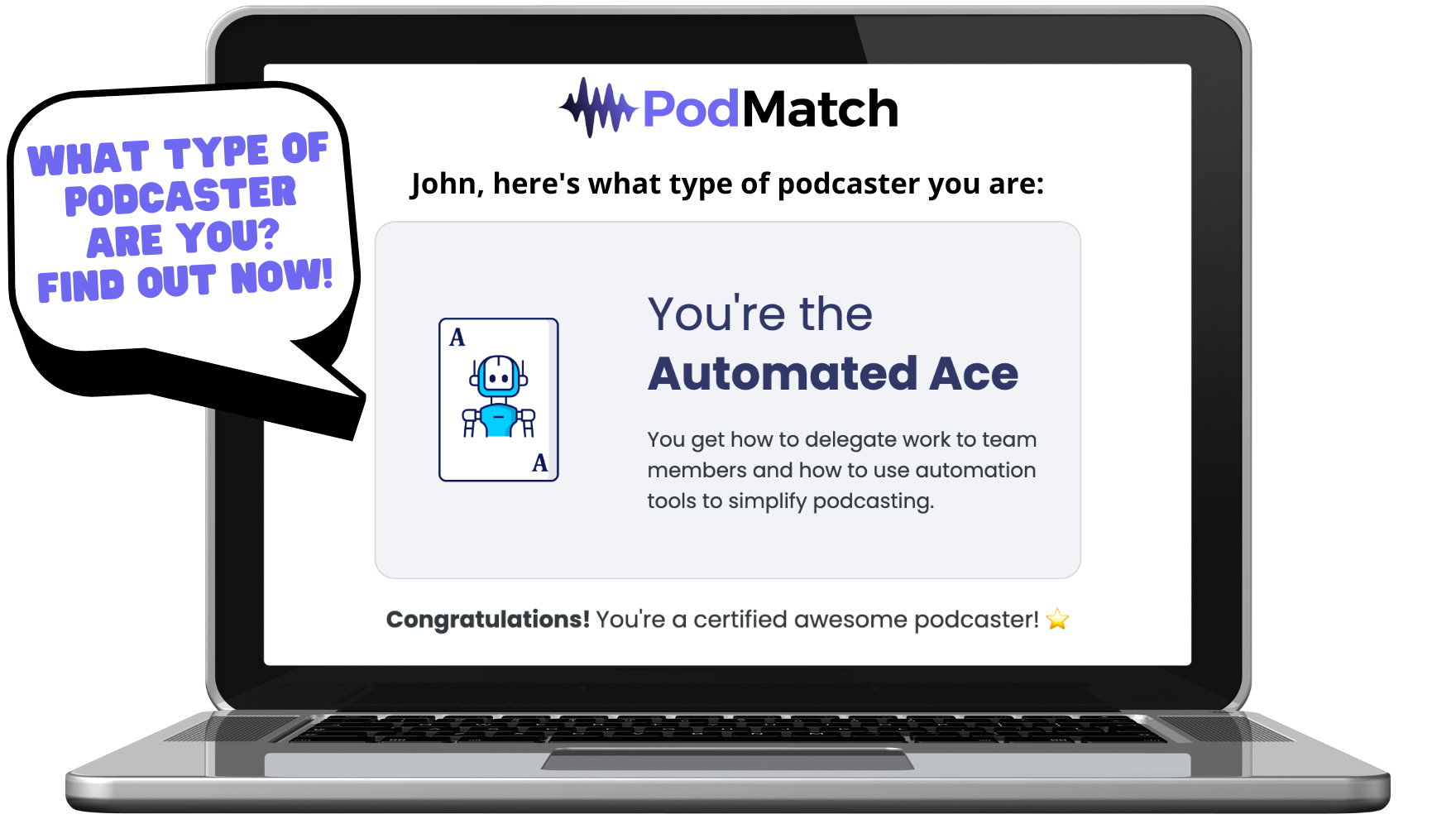 PodMatch Podcaster Quiz